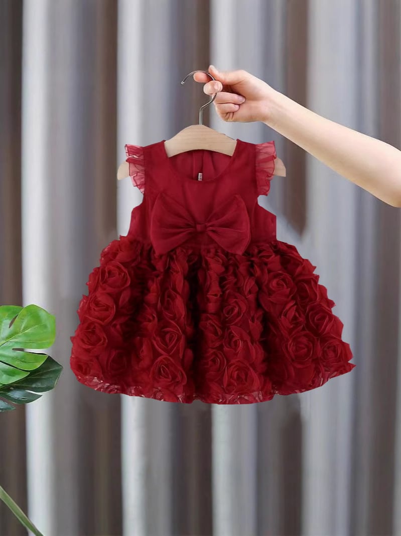 Rose Bloom Lace Princess Dress